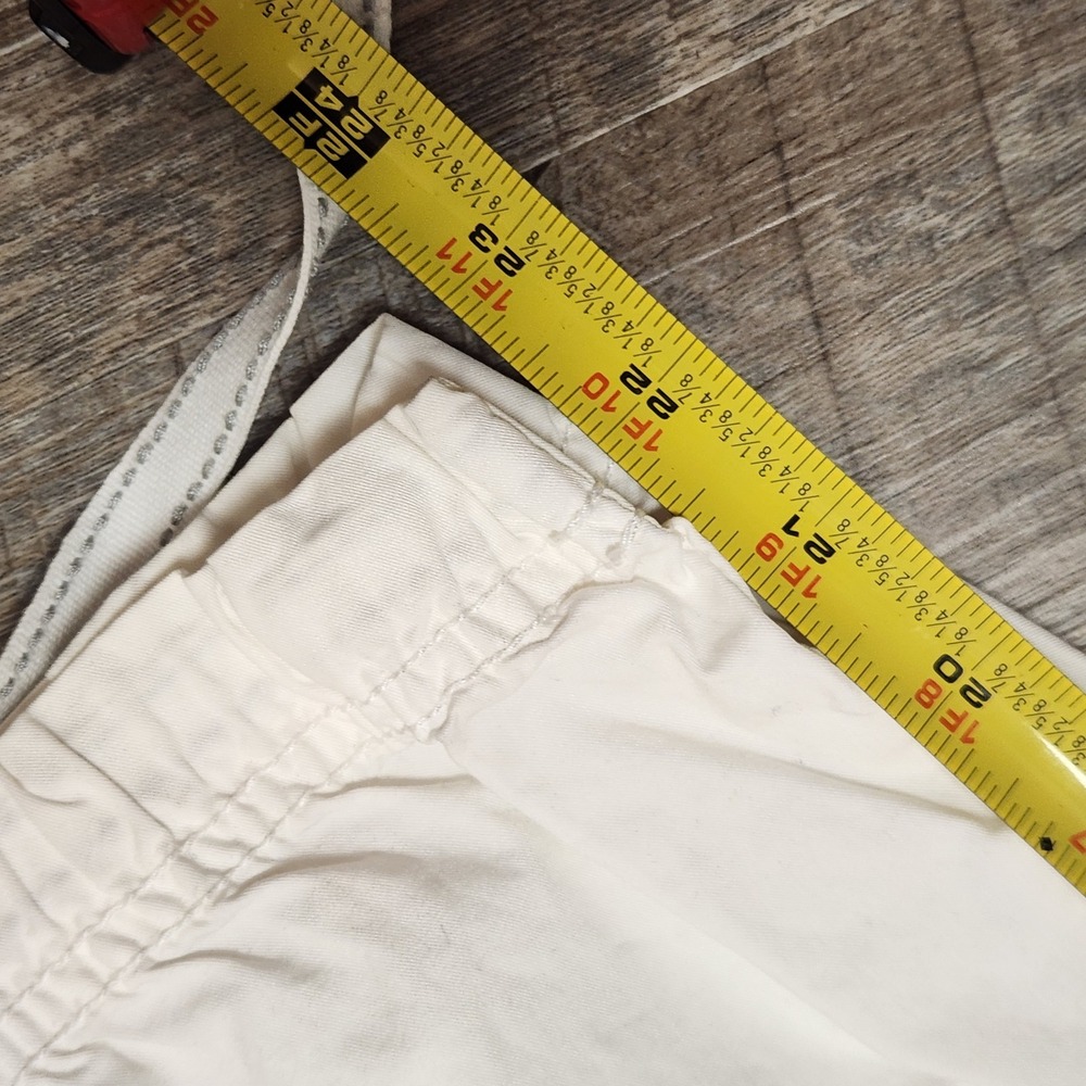 Calvin Klein Jeans Womens White Cotton Cargo Capri Cropped Pants Size 6 - Picture 5 of 9